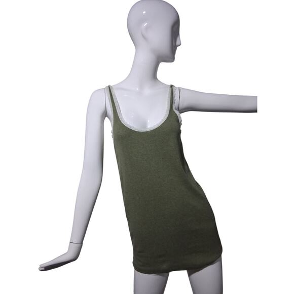 Y2K Vtg Gap Womens size Large Lace Cotton Grungecore Preppy Academia Cami Top - Picture 5 of 12